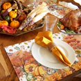 thumbnail image 6 of Fall Placemats Set of 4 Fox Bunny Gnome Place Mats Thanksgiving Placemat Pumpkin Maple Leaves Table Mats for Dining Kitchen Table Holiday Dinner Party Home Fall Decorations 13x19 Inch, 6 of 8