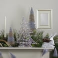 thumbnail image 2 of Northlight LED Lighted Wire and Bead Christmas Tree - 15.25" - Silver - Warm White Lights, 2 of 3
