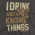 thumbnail image 2 of Game of Thrones T-Shirt Know Things Unisex Graphic Tee For Men & Women, 2 of 7