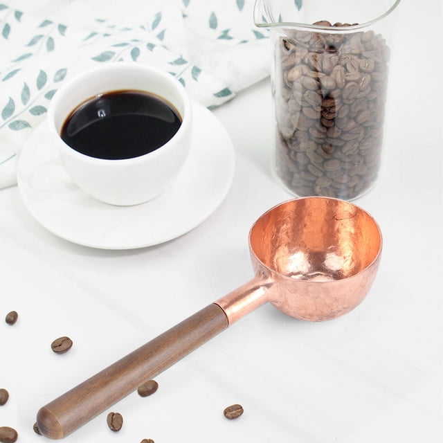 Spptty Coffee Beans Spoons Scoop Wood Handle for Tea Sugar Salt Spoons Tools Kitchen Supplies,Coffee Measuring Spoon