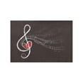 thumbnail image 4 of MKHERT Treble Love and Music Notes Placemats Table Mats for Dining Room Kitchen Table Decoration 12x18 inch,Set of 6, 4 of 4