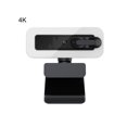 thumbnail image 1 of Computer Webcam Rotatable Wide Compatibility ABS 1080P/2K/4K Desktop Webcam with Microphone for Laptop - 4K, 1 of 5