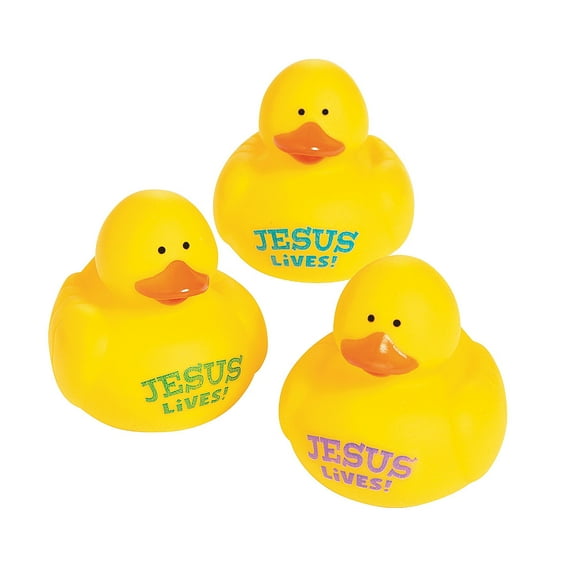 He Lives Mini Ducks - Party Favors - 24 Pieces
