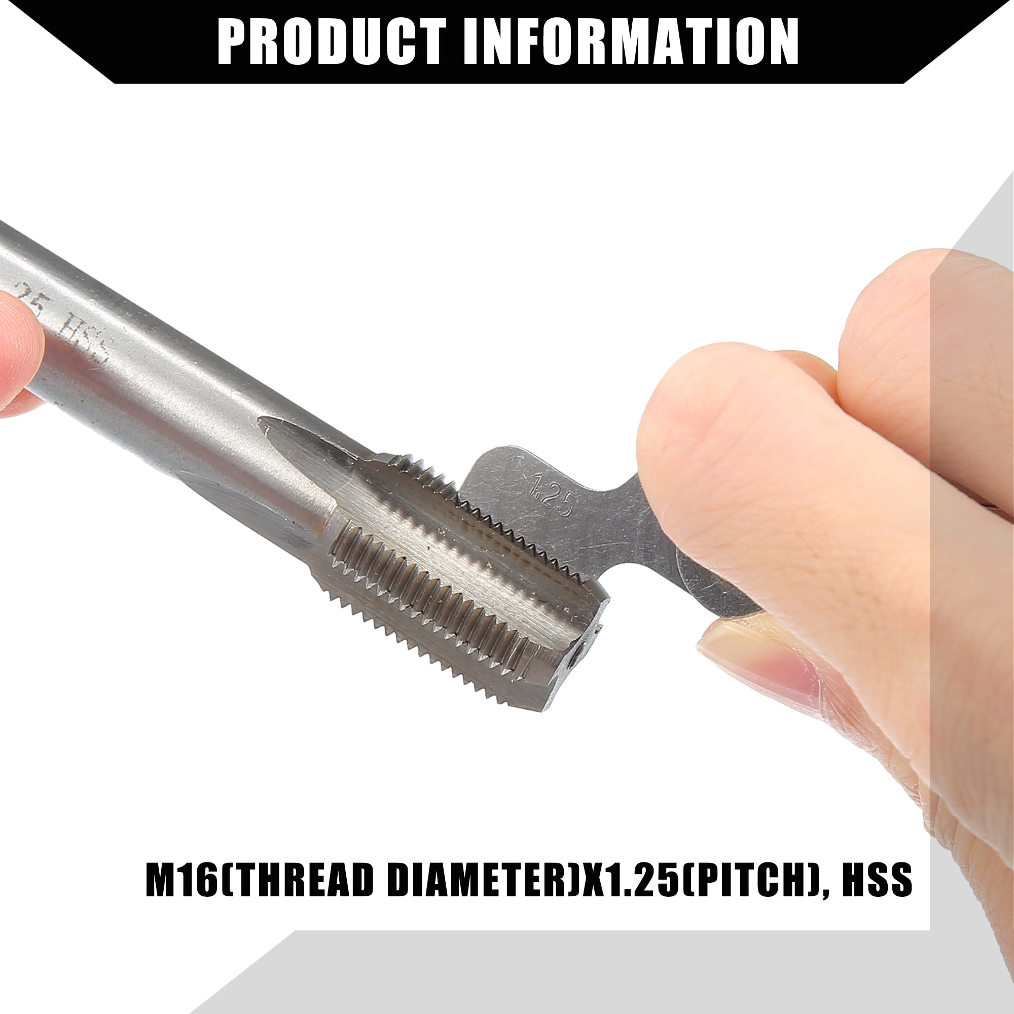 Unique Bargains Universal Spark Plug Thread Repair Tools M14x1.25 Inserts M16x1.25 Tap Set