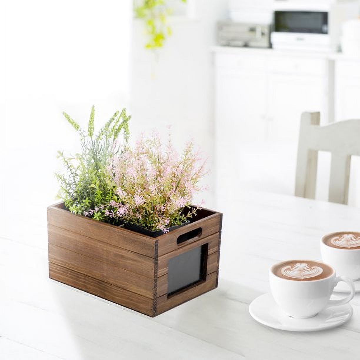 Mainstays Wood Storage Crate With Chalkboard Label