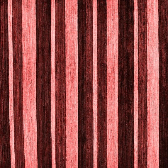 Ahgly Company Machine Washable Indoor Square Abstract Red Modern Area Rugs, 7' Square