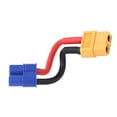 thumbnail image 3 of Conector hembra EC3 de 5 cm a cable adaptador de enchufe hembra XT60 para cargador de batería RC Lipo, 3 of 10