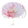 thumbnail image 1 of yuksok Chinese Umbrella Craft Silk Umbrella for Party Events Performance Dance Recitals Style E, 1 of 8