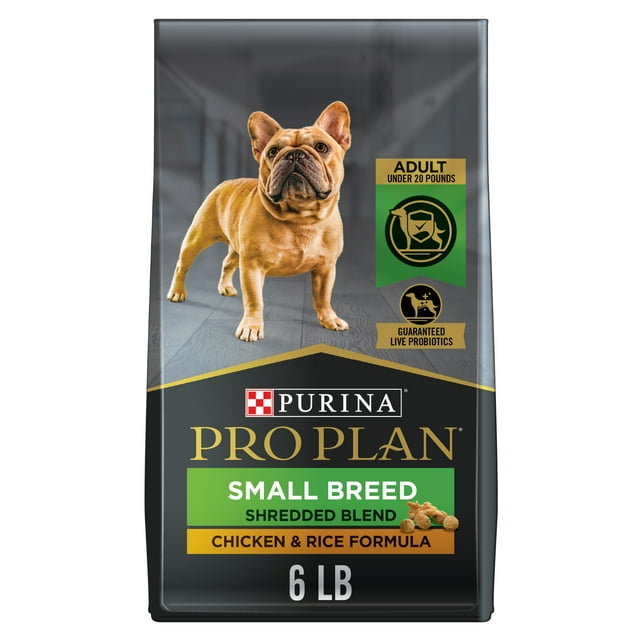 Purina Pro Plan Small Breed Shredded Blend Chicken & Rice Formula, Dry Dog Food 2.72 kg