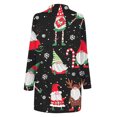 thumbnail image 5 of Babysbule Womens Cardigans Clearance Women's Ethnic Retro-print Loose Christmas Long-sleeved Cardigan Vintage Geometric Print Coat Women's Top Clearance Blouse, 5 of 5