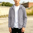 thumbnail image 3 of OGLCCG Kids Rain Jackets With Hood Lightweight Full Zipper Waterproof Raincoat For Boys Girls Casual Fall Winter Windbreaker Jacket 12-20 Years, 3 of 7