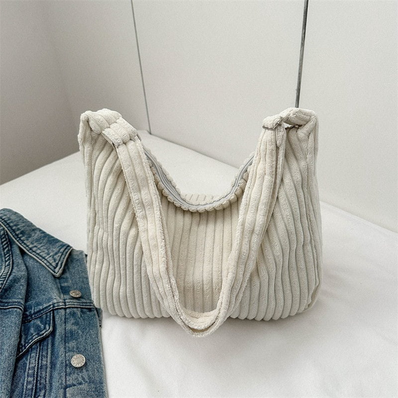 JennyShop Pretty Women Corduroy Hobo Bag, Hot Sale Adjustable Strap Shoulder Bag Crossbody Bag Casual Purse Tote Bag Handbag