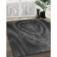 thumbnail image 3 of Ahgly Company Machine Washable Indoor Square Transitional Charcoal Black Area Rugs, 6' Square, 3 of 7