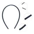 thumbnail image 2 of Unique Bargains Frosted Twist Hairband 5.51"x4.72" 1 Pc Navy Blue, 2 of 4