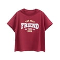 thumbnail image 1 of T-shirt à Manches Courtes Imprimé Lettres pour Garçons et Filles Été, 1 of 5