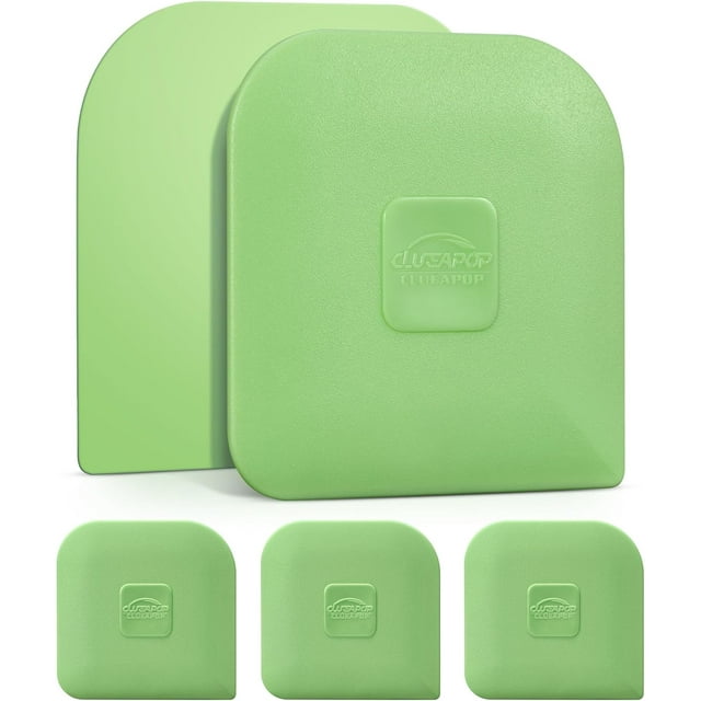 Pan Scraper, Pack of 5 | Pan Scraper Tool | Pot Scraper | Dish Scraper | Dish Scraper Tool | Non Scratch Plastic Food Scraper Tool Kitchen, Heat Resistant Kitchen Scraper