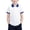 White, variant on Kids Summer Clothes Short Sleeve Collared Blouse Back to School Tees Casual Color Block Shirt School Uniform for Girls Boys Age 2-15 Years