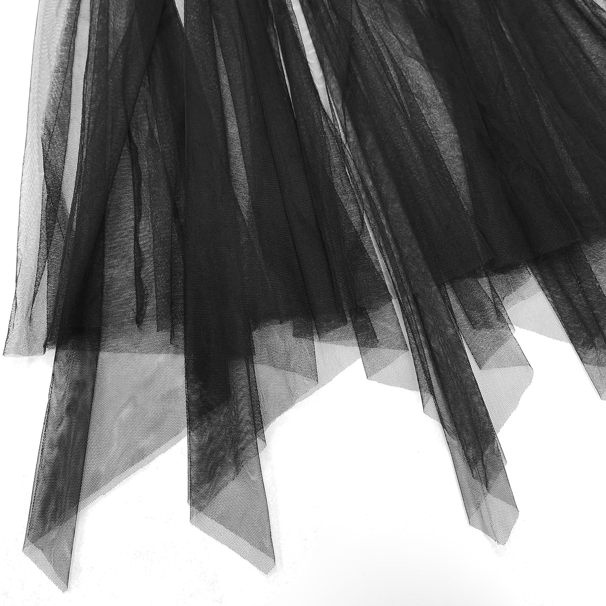 Sheer Skirt Costume Accessory for Adults, Black, S/M, Halloween by Way To Celebrate