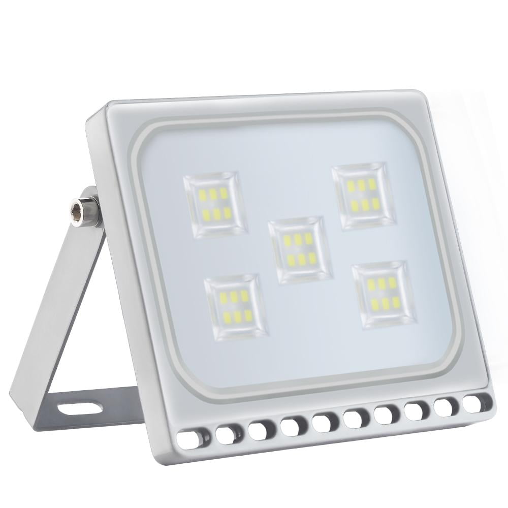 US Ultrathin 50W LED Flood light with PIR Motion Sensor home lamp Cool white 