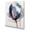 thumbnail image 2 of Designart "Purple Tulip Delight" Floral Leaves Wall Art For Bathroom, 2 of 5