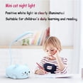thumbnail image 3 of Genyerl LED Desk Lamp for Kids,Mini Cat Night Light, Cute Cat Foldable USB Rechargeable Reading Light Bedroom Children's Bedside Study (Blue), 3 of 7