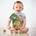thumbnail image 3 of Winnie The Pooh Baby Boy Girl Short Sleeve Romper Clothing Set Print Cartoon Baby Summer One Piece Jumpsuit, 3 of 8
