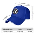 thumbnail image 2 of Chapeau Ottawa Rouge et Noir Unisexe Casquette de Baseball Décontractée, 2 of 5