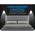 thumbnail image 4 of Westek Wall Sconces - 2 Pack, Chrome Finish - Easy Wireless Installation, 4 Hour Auto Shut-Off - 2 Brightness Levels - 100 Lumen Wall Light, 4 of 7