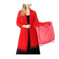 thumbnail image 2 of Unatoiry Foulard à la Mode Écran Solaire Ombrage Foulards Longue Étole Châle Doux pour la Peau Cape Rouge au-Dessus de 175 cm, 2 of 6