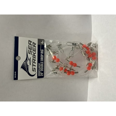 Sea Striker Double Drop Rig 24" Mono - 4 Pack