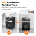 thumbnail image 4 of Bonsaii Commercial Grade 200-Sheet Auto Feed Micro-Cut Paper Shredder, 60-Minute/ 8 Gals Bin, 4 of 11