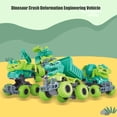 thumbnail image 2 of Baby Inertia Car Toy Safe Interactive Colorful Cartoon Dinosaur Baby Blaze Truck Toy for Home, 2 of 10