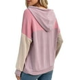 thumbnail image 5 of Craaazy Womens Hoodies Solid Color Long Sleeve Sweatshirt Hooded Tops Gifts For Women, 5 of 7