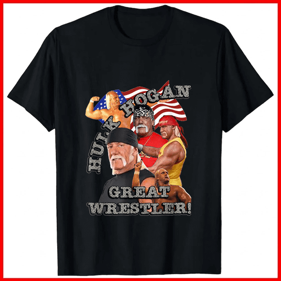 Wrestling Legend Hulk Hogan Power Retro Bold Athlete Tribute Unisex T-shirt V18507, up to size 5XL