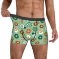 thumbnail image 2 of Kdxio Men's Boxer Briefs with Christmas Donuts Print - Comfortable and Breathable Underwear for Everyday Wear, 2 of 7