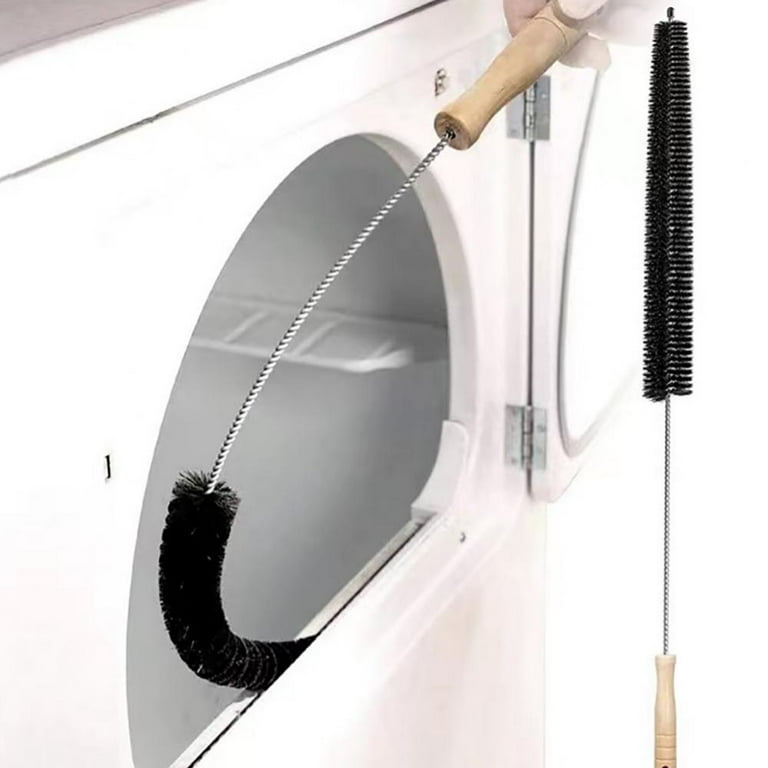 Long Flexible Refrigerator Brush Nylon Stainless Steel Cleaning