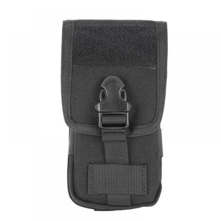 Tactical Military MOLLE Phone Pouch Waist Clip-On Holster Bag with Belt Clip Nylon Touch Duty for iPhone 11/X/XR/XS 7 Plus 6S 6 Plus Galaxy Note 5 S10 S8 S7 Edge LG Sony and More