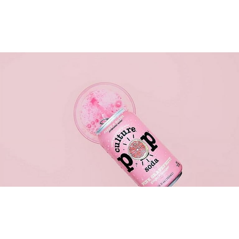 Culture Pop Sparkling Probiotic Soda, 40 Calories, Vegan, 12 Fl Oz
