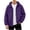 A Purple, variant on Rain Jackets for Men Waterproof Long Sleeve Zip Up Hooded Windbreaker for Big and Tall Solid Color Daily Outdoor Hiking Travel Casual Jacket