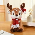 thumbnail image 2 of Aooww Reindeer Stuffed Animal, Deer Fawn Plush Toy, Toddlers Small Baby Deer Animal Plushie, Christmas Party Soft Toy, Gift for Kids Boys Girls, Stocking Stuffers, Christmas Home Decor, E, 2 of 6