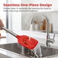 thumbnail image 5 of Unique Bargains Silicone Spatula Set, Kitchen Utensils with Rubber Tips Red 13.4x3 in, 5 of 5
