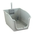 thumbnail image 4 of kurtrusly Grey Pet Pee Pad Holder With Heightened Fence Ensures Clean Paws And Efficiency Litter Tray, 4 of 6