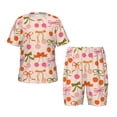 thumbnail image 1 of Balery Cherries And Bows Conjunto de Pijama Infantil de Manga Corta con Estampado – Ropa de Dormir de Algodón Suave-Small, 1 of 6