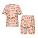 thumbnail image 1 of Balery Cherries And Bows Conjunto de Pijama Infantil de Manga Corta con Estampado – Ropa de Dormir de Algodón Suave-4X-Large, 1 of 6