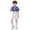 0-Blue310, variant on Kiijoy Boys Glitter Sequins Short Sleeve Shirt Shorts Performance Dance Outfits, Sizes 3-14