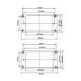 thumbnail image 5 of Ring Pickup Mounting Frame Flat Bottom 35 for Neck and 79 for Bridge Pickup Black 2 Set, 5 of 5