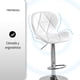 thumbnail image 5 of SET DE 2 BANCOS PARA BARRA CON RESPALDO ALTO COLOR BLANCO, 5 of 7