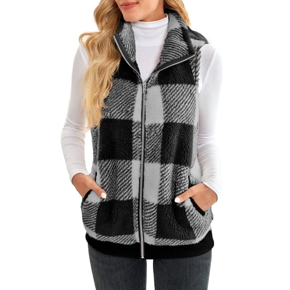 Youmylove Fashion Womens Coats Zipper Solid Color Loose Sleeveless Vest Jacket Winter Ladies Clothing