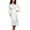 White, variant on CFLVAEK Satin Robes for Women Plus Size Silk Full Length Bathrobes Lightweight Lace Trim Sleeve Sleepwear Solid Color Elegant Robes with Belt Black XXXL