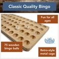 thumbnail image 2 of Set de juego de bingo WE Games Retro con jaula de metal y tablero de madera, 2 of 9